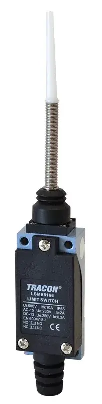 Tracon LSME8166 Helyzetkapcsoló, rugószáras (műanyag+acél) 1×NO+1×NC, 5A/250V AC, 95mm, IP65 Vásárlói kedvenc