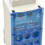 Csak ma Tracon FLSO8X25 Fővezetéki leágazó sorkapocs nyitható fedéllel (betápsín) 8×25mm2 / 5×25(16), 4×16(10), 2×35(25)mm2, 1000VAC/DC, 500A