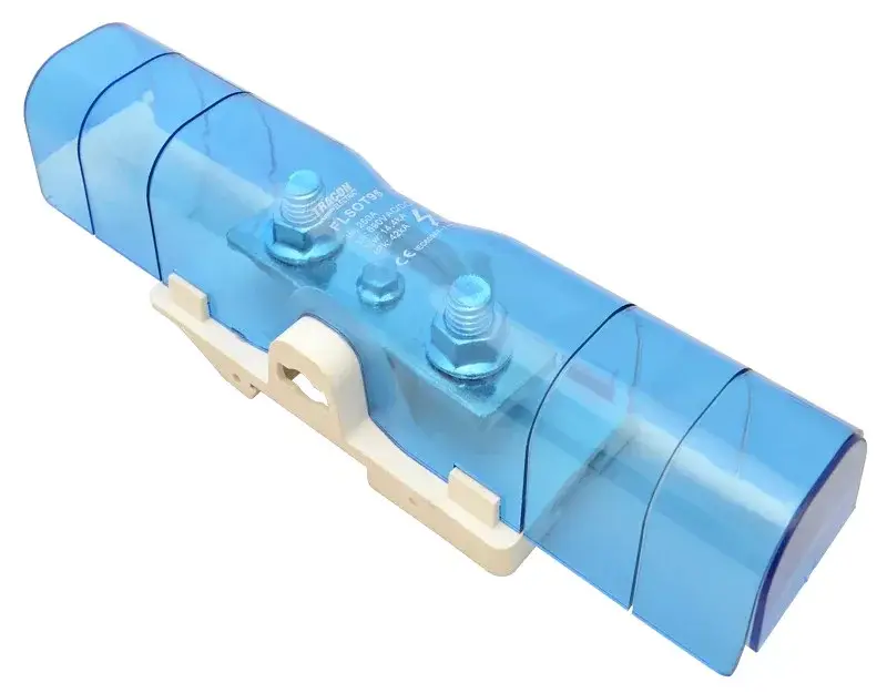 Tracon FLSOT95L Moduláris toldó kapocs nyitható fedéllel 1×95(95)mm2 / 1×95(95)mm2, 690VAC/DC, 250A Kedvezményes ár