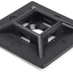 Kiárusítás Tracon TALP281 Öntapadós/csavarozható, 4oldalt fűzhető kötegelő talp,fekete 28×28mm, PA6.6, 3M