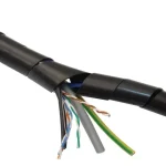 Korlátozott ajánlat Tracon KSPI-6F Vezetékösszefogó szalagspirál, fekete dmin-dmax=7-40mm, PE