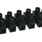 Tracon SF5A-H Flexibilis sorozatkapocs, H profil, 12 tag, fekete 4mm2, 450VAC, 25A, PP Kedvezmény