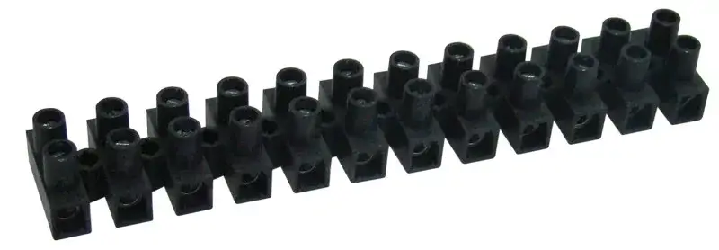 Tracon SF5A-H Flexibilis sorozatkapocs, H profil, 12 tag, fekete 4mm2, 450VAC, 25A, PP Kedvezmény