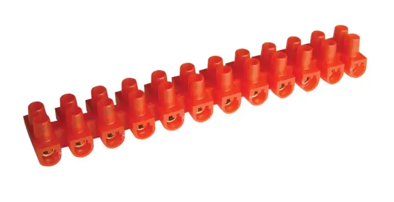 Tracon SP15A-U Flexibilis sorozatkapocs, U profil, 12 tag, piros 10mm2, 450VAC, 50A, PE Legkelendőbb
