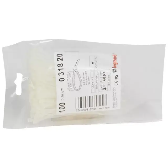 Legrand 031820 Colring 2,4x95 színtelen vezetékkötegelő ( Legrand 031820 ) Vásárlói kedvenc