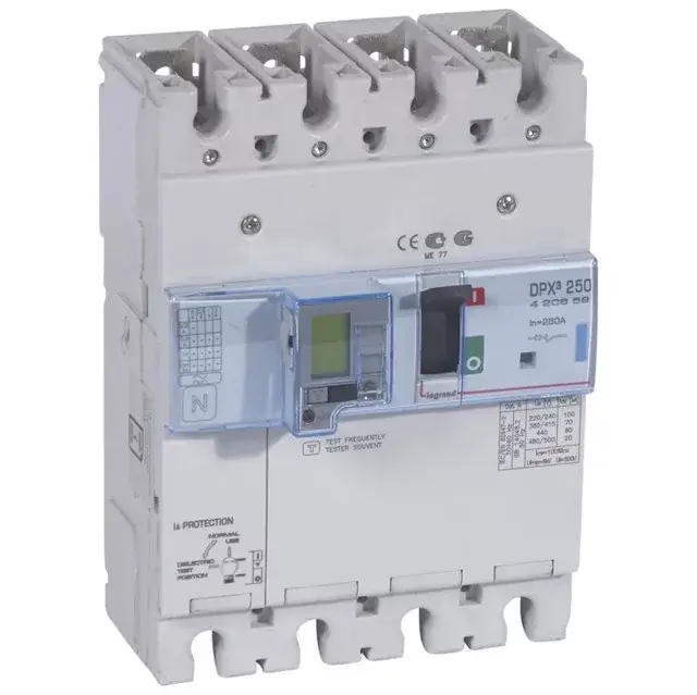 Végkiárusítás Legrand 420659 DPX3 250 250A 4P+ÁVK elektronikus mágneses 70kA kombinált ávk ( Legrand 420659 )