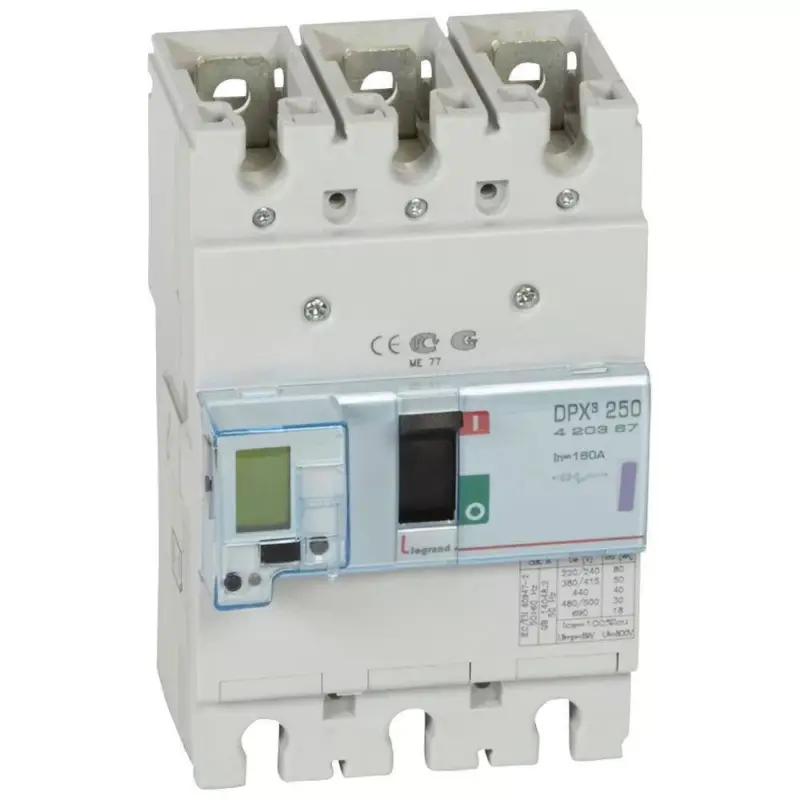 Legjobb ár Legrand 420367 DPX3 250 50kA fix 3P 160A S2 elektronikus kioldóval ( Legrand 420367 )