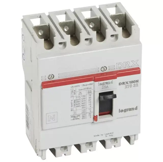 Legrand 027032 DRX100 4P 20 kA 25A t.m. kompakt megszakító ( Legrand 027032 ) Bestseller
