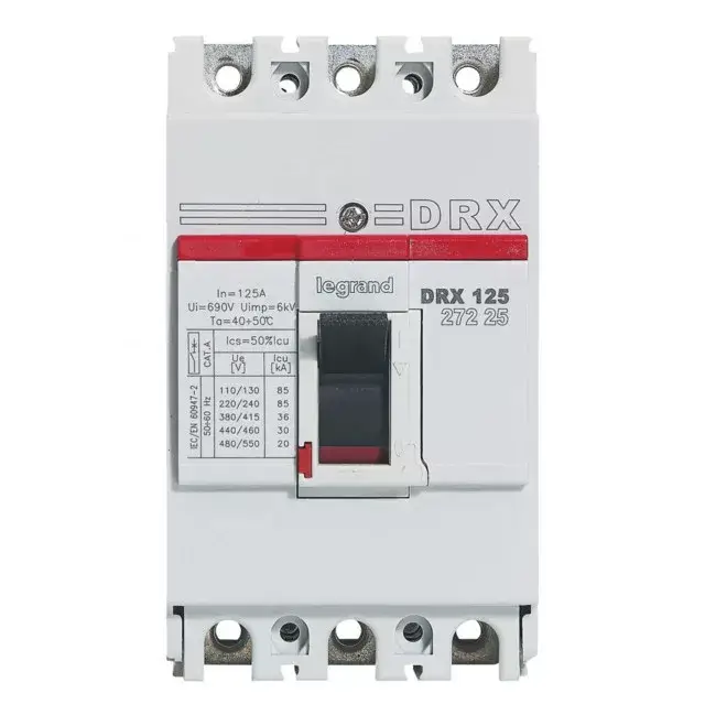 Kedvezmény Legrand 027225 DRX125 3P 35 kA 125A t.m. kompakt megszakító ( Legrand 027225 )
