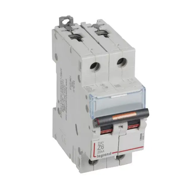 Végkiárusítás Legrand 409911 DX3 kismegszakító 25kA 2P Z6 ( Legrand 409911 )