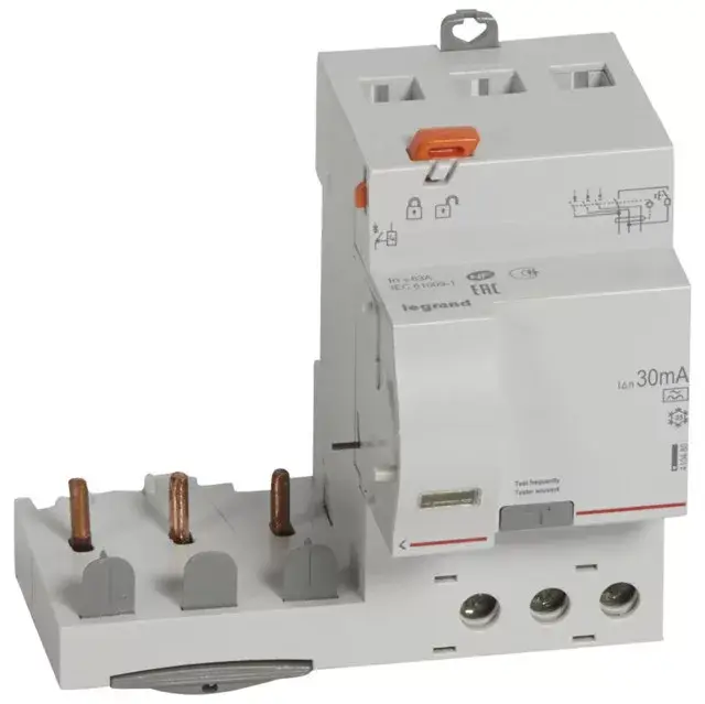 Expressz kézbesítés Legrand 410480 DX3 áramvédő relé 3P 400V~ A 63A 30mA ( Legrand 410480 )