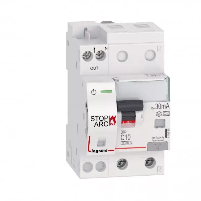 Kihagyhatatlan ajánlat Legrand 415965 DX3 Stop Arc Íveszárlat érzékelő kombinált áram-védőkapcsoló C10 10000A alsó betáp BIC ( Legrand 415965 )