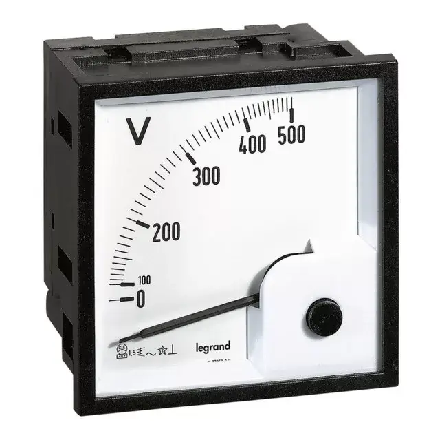 Kedvezmény Legrand 014661 Lexic V mérő analóg 0-500V AC négyzetes kivágású ( Legrand 014661 )