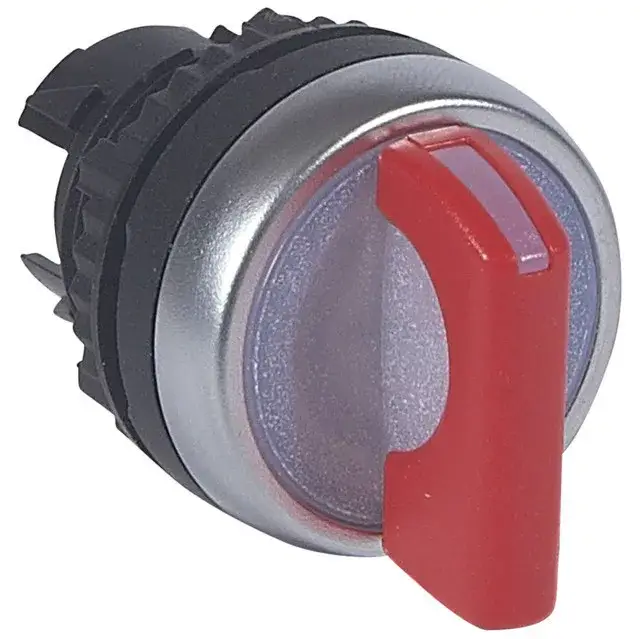 Gyors kiszállítás Legrand 024035 Osmoz forgatókaros 2 fix állású világító kapcsoló - piros ( Legrand 024035 )