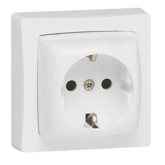 Alacsony ár Legrand 086029 Oteo 2P+F csatlakozóaljzat, 16 A - 250 V~, fehér RAL 9010 ( Legrand 086029 )