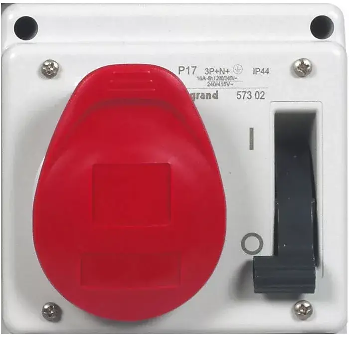 Biztonságos vásárlás Legrand 057302 P17 Tempra Pro beépíthető csatlakozóaljzat reteszelő kapcsolóval IP44 400V 16A 4P+F ( Legrand 057302 )