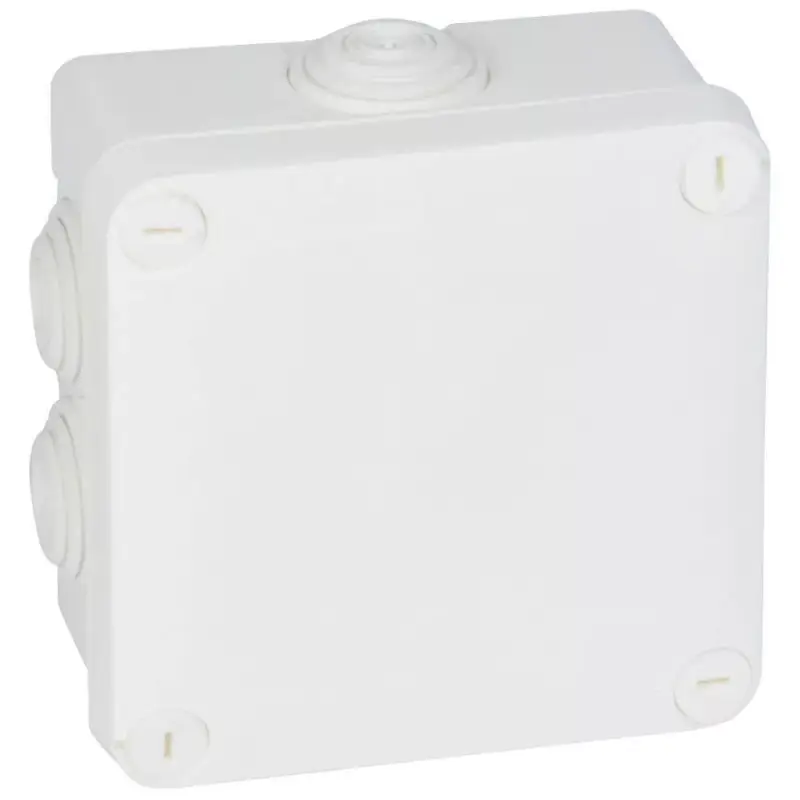 Azonnal elérhető Legrand Plexo 55 92023 négyzet alakú szerelődoboz 105×105×55 mm, 7 bemenet, fehér, falon kívüli, Legrand 92023