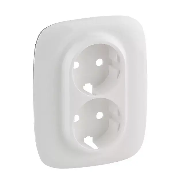 Expressz kézbesítés Legrand 754955 Valena Allure 2x2P+F aljzat monobloc burkolat + kerettel, Fehér ( Legrand 754955 )