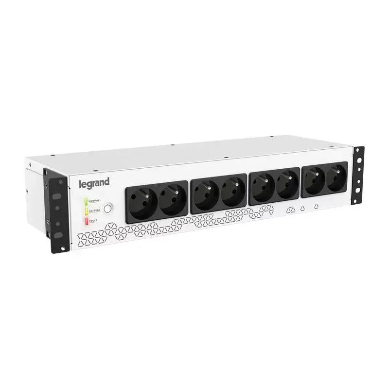 Alacsony ár Legrand 310332 KEOR PDU 19" szünetmentes elosztósor 800 VA 480 W BEM: C14 aljzat + C13-SCH kábel KIM: 8xSchuko USB-B kommunikációs port ( Legrand 310332 )