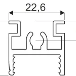 Azonnal elérhető SEVROLL 05795 GM 18 felső vezető profil 1,7m oliva