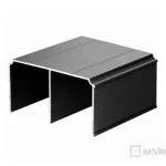 Kedvezményes ár SEVROLL03222 Gemini felső vezetés 6m fekete szálcsiszolt