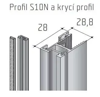 Expressz kézbesítés S-profil S10N ezüst elox 2,7m