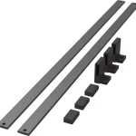 KES Conero cipőtartó állvány reling, 1114mm, fekete Expressz kézbesítés