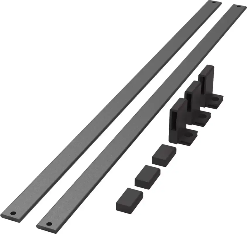 KES Conero cipőtartó állvány reling, 1114mm, fekete Expressz kézbesítés
