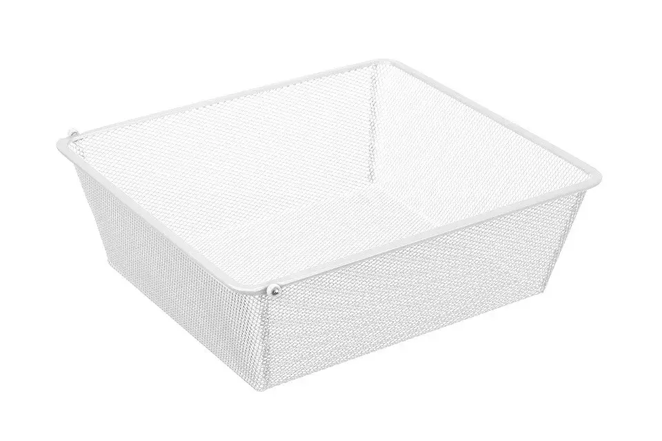 Árengedmény StrongWire Mesh görgős kosár 436x494x160mm fehér