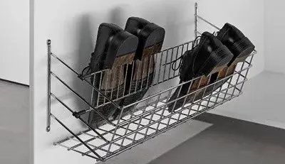 Biztonságos fizetés HETTICH 9132905 cipőtartó 2-soros 690 mm króm