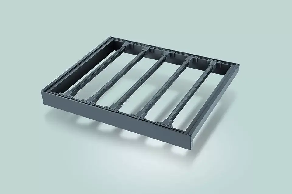 Akció StrongWire nadrágtartó kerettel és csillapított kihúzással, 700 mm, barna