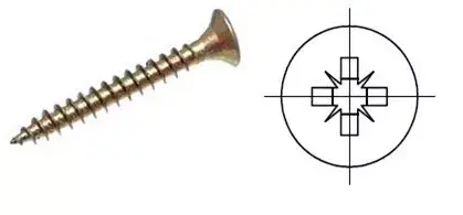 Különleges ajánlat StrongFix Pozdorja csavar3x12 süllyesztett fej cink sárga PZ1