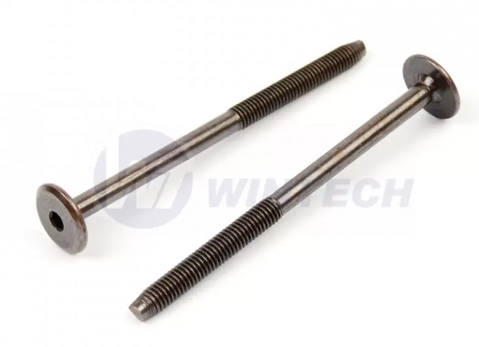 Bútor csavar összekötő M6x100 antik bronz lapos fej 17mm Exkluzív ajánlat