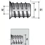 Gyors szállítás Peremes anyacsavar BU04 M6x20mm