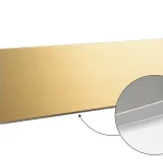Árengedmény SCILM szokli lábazati takaró előlap 150 mm (4m), csiszolt arany