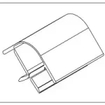 ALAP FLEXI SAROK 90°-135° ALU 150mm Gyors szállítás