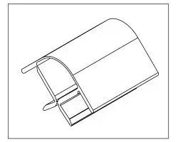 ALAP FLEXI SAROK 90°-135° ALU 150mm Gyors szállítás