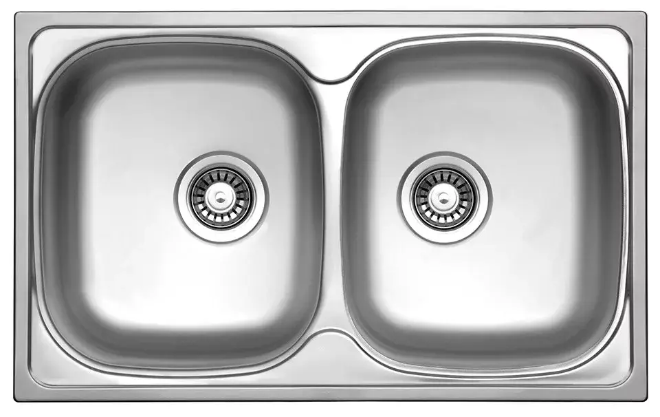Gyors szállítás StrongSinks S1 Mosogató Welland polír. rozsdam. acél 780x480, dupla, felső szer.