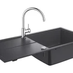 Árengedmény GROHE 31885AP0 Set K400 gránit fekete + Bauclassic króm