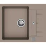 Akciós ár StrongSinks S3 Gránit mosogató Vardar 615, 615x500 mm,csepegtető, barna