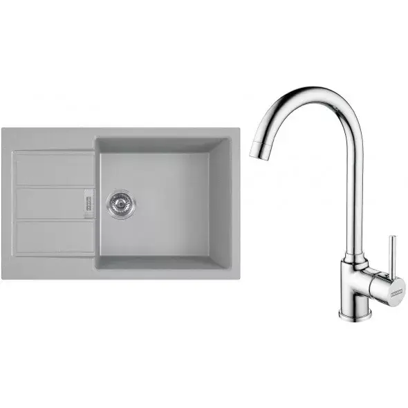 FRANKE Set T106Š S2D 611-78 XL šedá + FP 9000.031 Azonnali szállítás