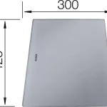 BLANCO 230970 Tartozék vágódeszka üveg Divon 425x300 Szezonális akció