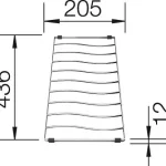Bestseller BLANCO 229234 Tartozék lecsepegtető rács/rost Elon XL 6 S