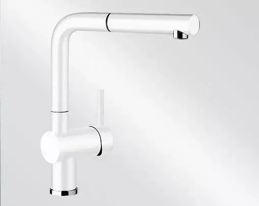 BLANCO 516692 Csaptelep Linus-s fehér kihúzható zuhany Silgranit-look Biztonságos fizetés