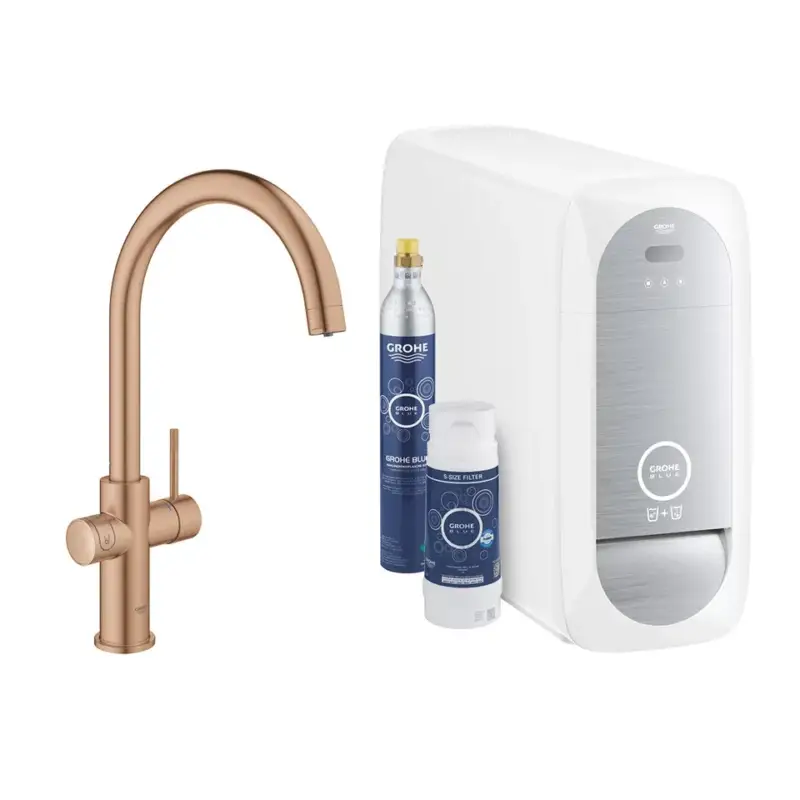 Kiárusítás GROHE 31455DL1 Blue Home Kezdő készlet C-alakú csapcső csiszolt Warm Sunset