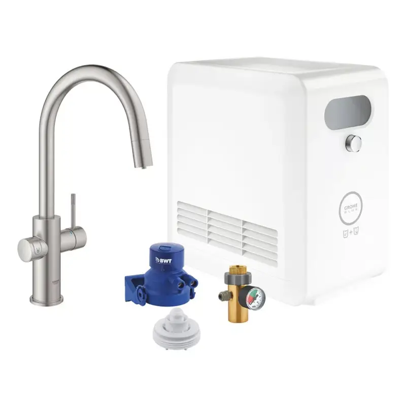 GROHE 31325DC2 Blue Professional szett C-leeresztővel Supersteel Kedvezmény