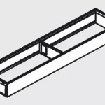 Árengedmény BL ZC7S450RS2 A-L keret 200/450mm fekete
