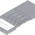 Azonnal elérhető BL ZC7M0200 kés tartó szürke