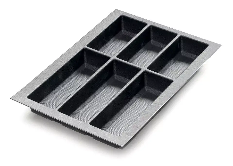 Árengedmény Evőeszköztartó Classico Kristall softTouch 40 (322 x 474 mm) fekete