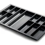 Exkluzív ajánlat Evőeszköztartó Classico Kristall softTouch 90 (822 x 474 mm) fekete